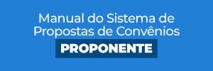 Banner azul para manual do sistema de envio de propostas de convênios