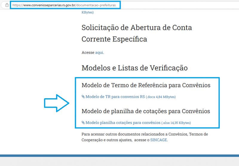 Novos documentos